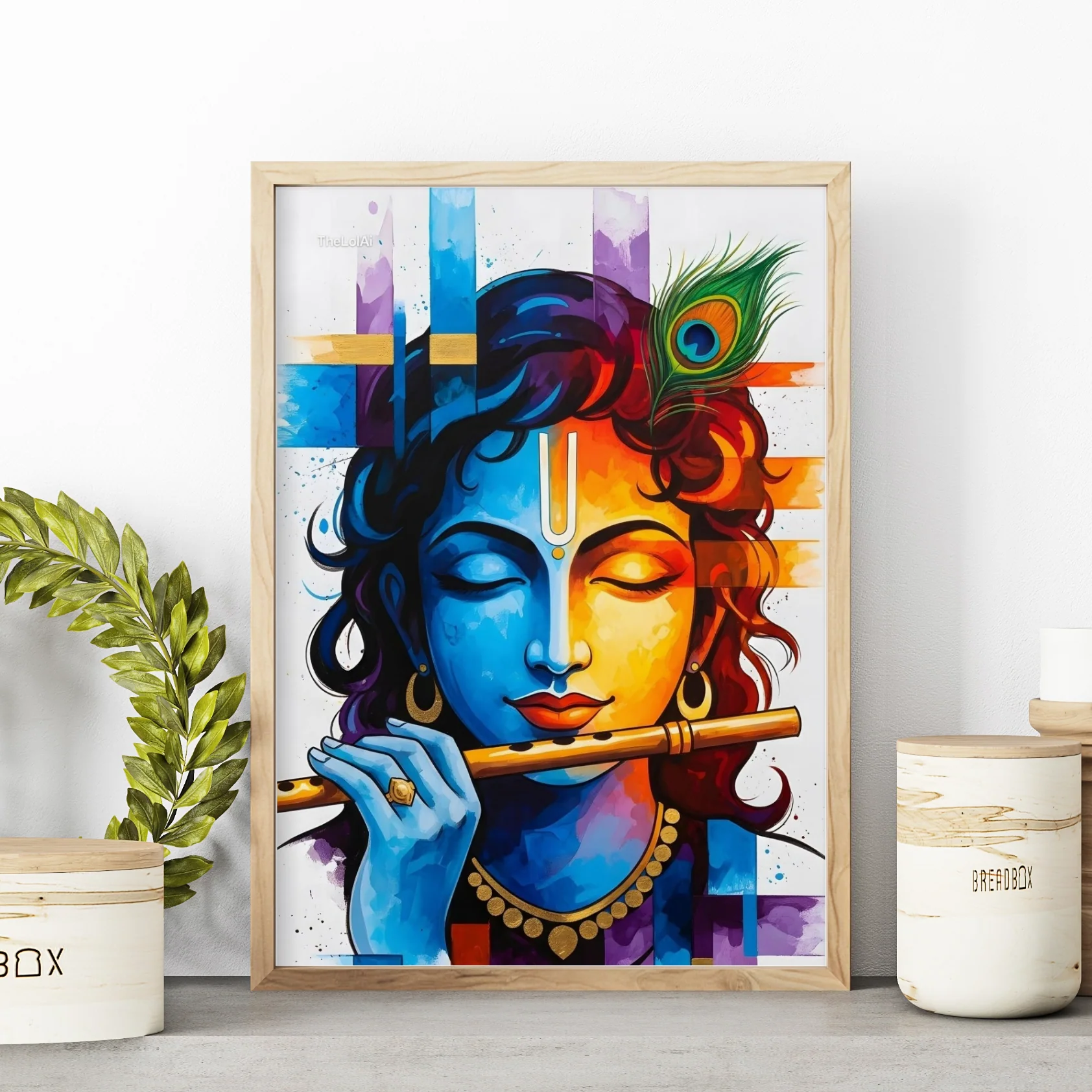 Ekanga Art Krishna Ji Playing Flute - Image 3