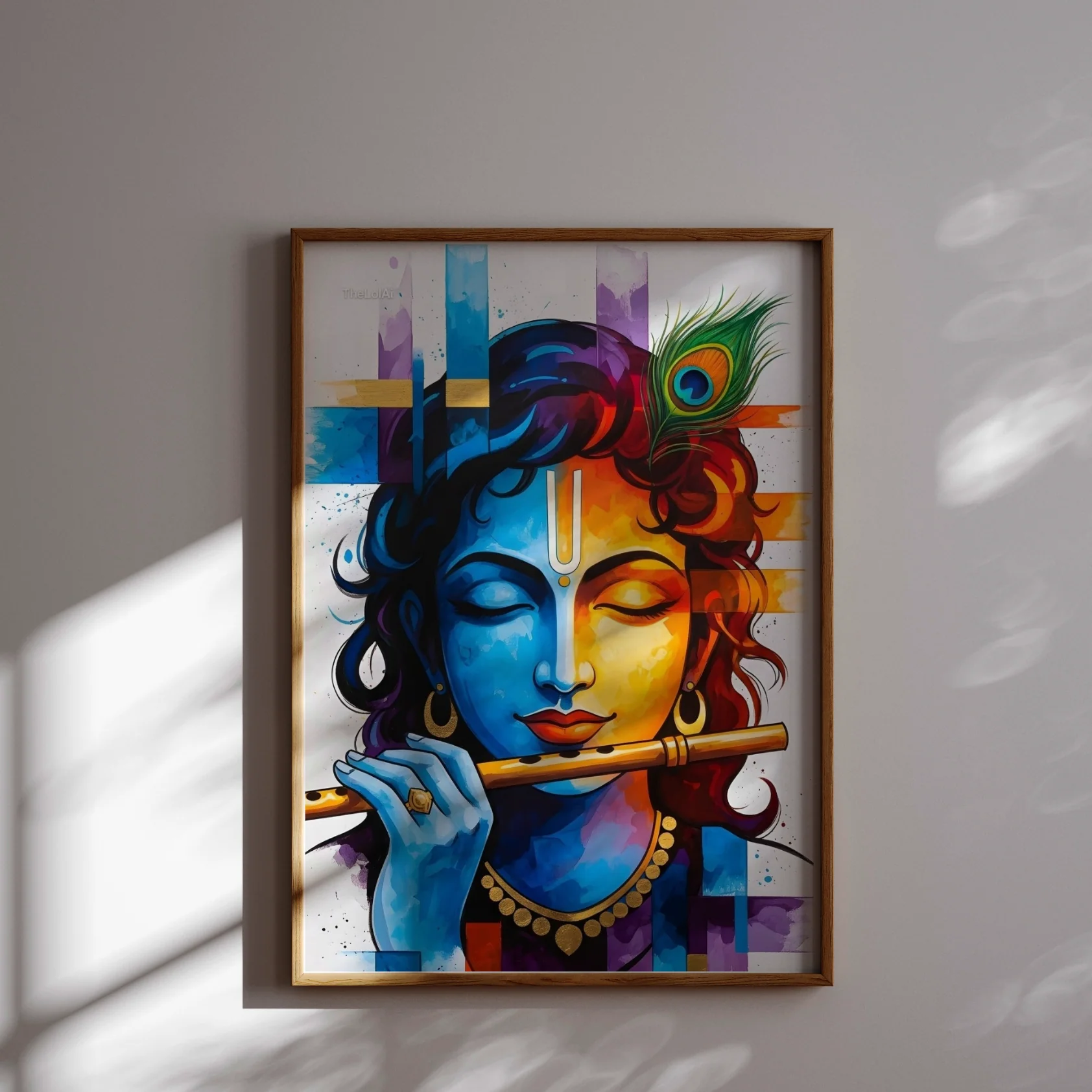 Ekanga Art Krishna Ji Playing Flute - Image 4